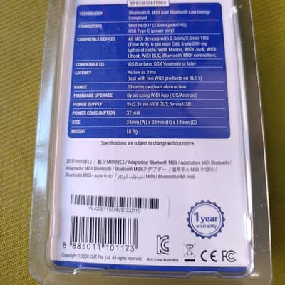 CME WIDI Jack Wireless MIDI + MVave MS1 image 2