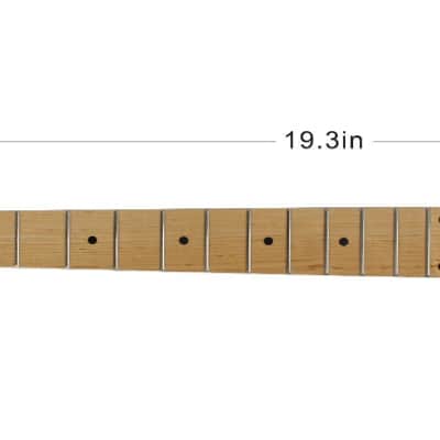YMC New Replacement Maple Neck Maple Fingerboard for TL Tele Electric Guitar image 2