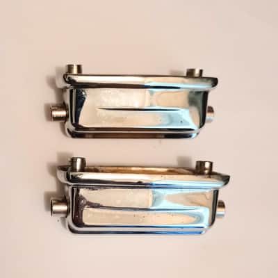 TAMA VINTAGE COFFIN STYLE IMPERIAL LUGS PAIR (2lugs) 70's - CHROME-FREE SHIP TO C-USA! image 3