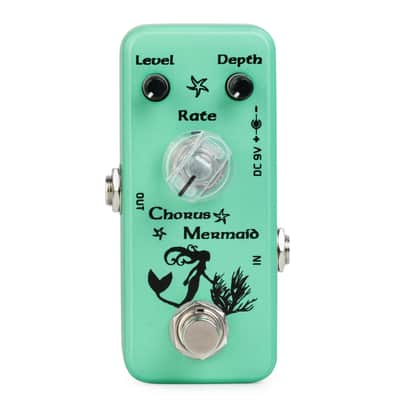 Chorus Mermaid Guitar Effect Pedal Mini Analogue Chorus Pedal True Bypass,price include the import duty to US buyer