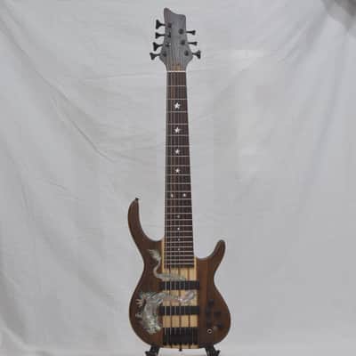 Antonio Tsai 7 String Bass/Guitar 2016 Mexico Bocote Abalone image 2