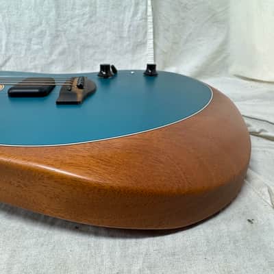 Fender American Acoustasonic Jazzmaster Guitar with Gig Bag 2021 - Ocean Turquoise / Ebony fingerboard image 18