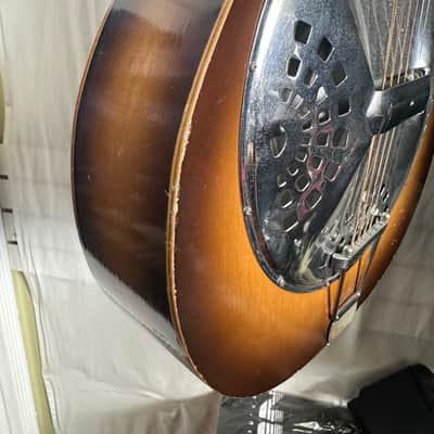 Dobro Resophonic Square Neck 1970’s - Sunbust Acoustic Slide Guitar image 14