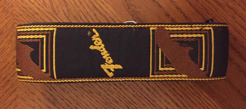 70's Fender Embroidered Monogram Logo Vintage Original Guitar Strap image 1