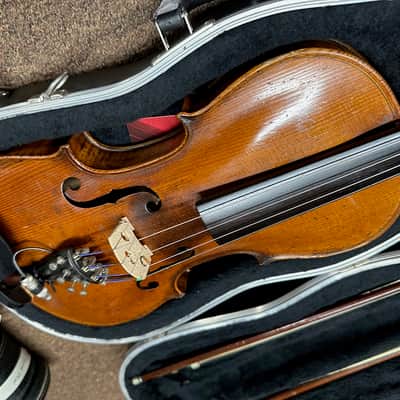 Used Ägidius Sebastian Klotz Fecit Mittenwald Vintage 4/4 full size Violin w/ hard case w/ Pickup image 3