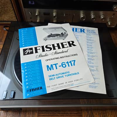 Fisher Studio Standard MT-6117 Turntable - Mint Condition - Low Hours w/ Manual image 9