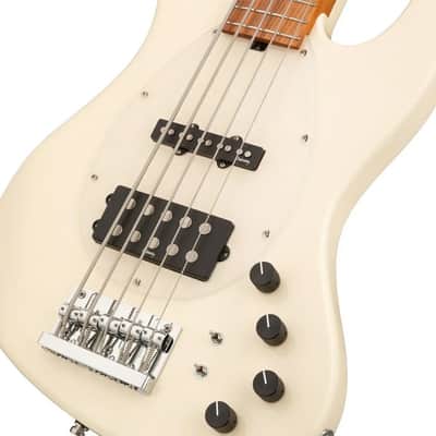 Sadowsky MetroExpress 21-Fret Vintage M/J Bass, Morado Fingerboard, 5-String - Solid Olympic White High Polish image 6