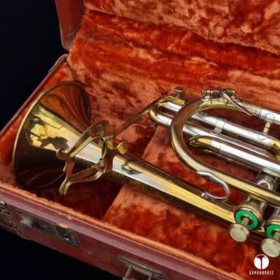 F.E. Olds Standard Los Angeles Bb cornet LM gamonbrass case mouthpiece image 5