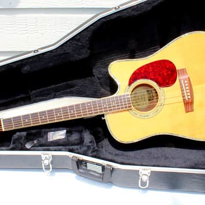 Zager Zad-80ce acoustic electric guitar cutaway w/ Zager Case image 15