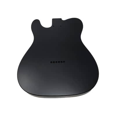 Brio T-Style Guitar Body – Black -Nitro Satin - Alder image 6