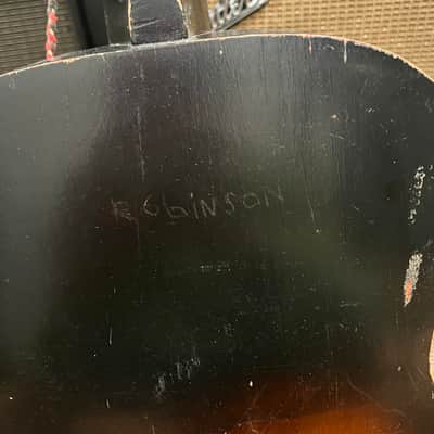 Silvertone F-61 Parlor Acoustic Guitar 1960’s - Sunburst image 18
