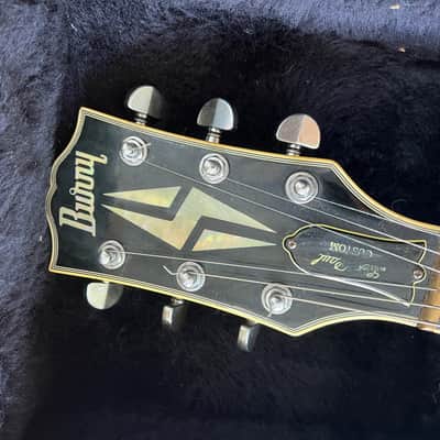 1990's Fernandes Burny LC-75 John Sykes Custom Black ALL Mahogany body Made in Japan image 6