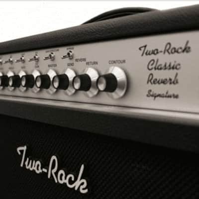 Two Rock Classic Reverb Signature Head & 2x12 Cab Black Bronco / Silver Chassis image 3