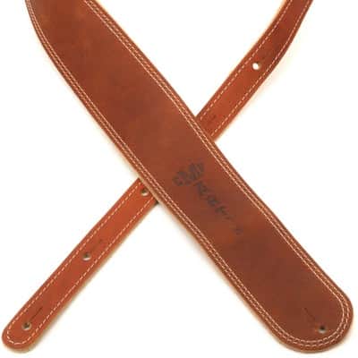 Martin Ball Glove Leather and Suede Guitar Strap - Brown image 2