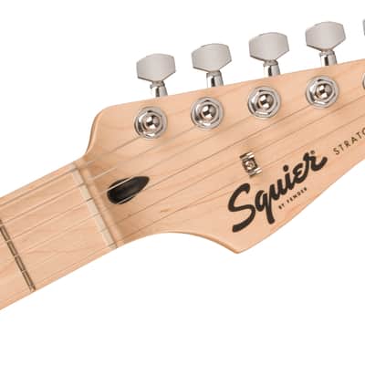 Squier Sonic® Stratocaster® Electric Guitar Pack, Maple Fingerboard, Black, Gig Bag, 10G - 120V image 7