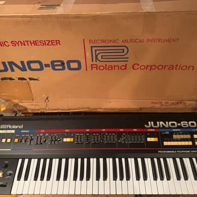 MINT Roland Juno-60 Synthesizer Vintage 1982-1984 w/Original Box!