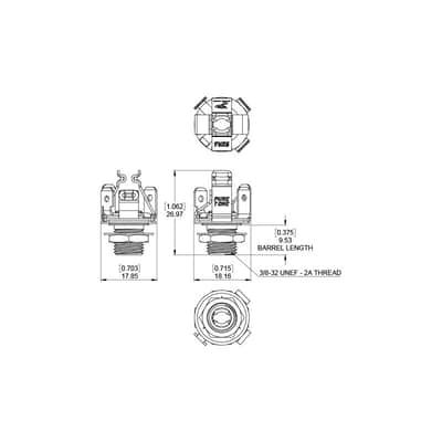 STEREO Pure Tone Multi-Contact 1/4″ Output Jack PTT2 Nickel image 18