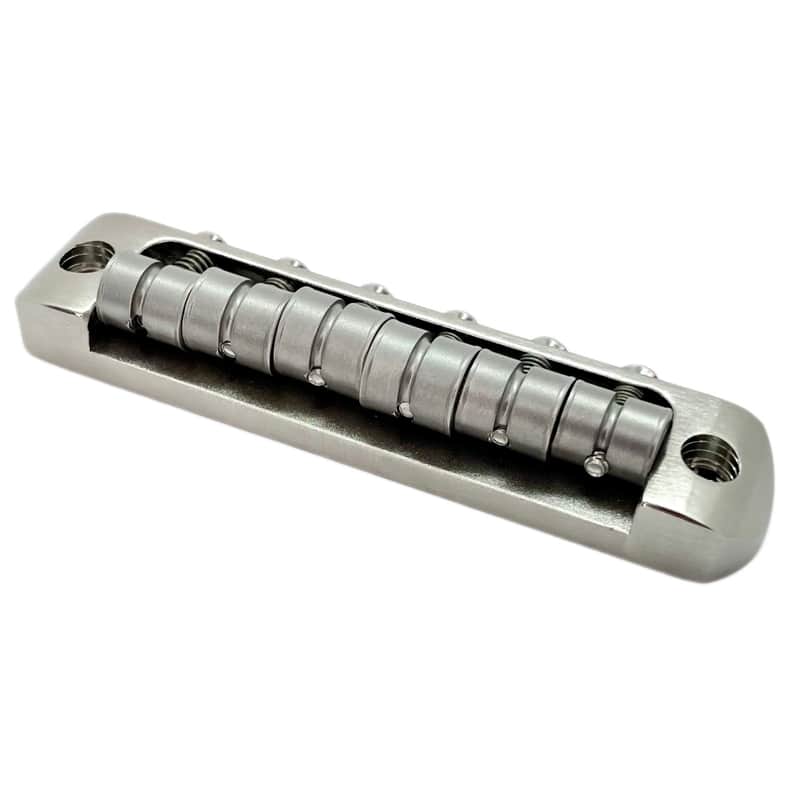 Bensonite Jazzmaster Bridge V2 - Nickel Plated Brass - 12'' radius image 1