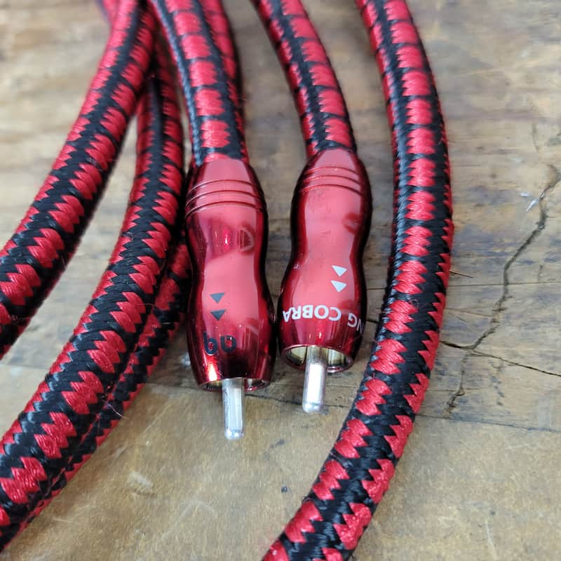 Pair of AudioQuest King Cobra RCA Cables 6.5ft | Reverb