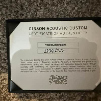 Gibson Custom Shop Historic 1960 Hummingbird with Fixed Bridge 2020 - Present - Heritage Cherry Sunburst image 5