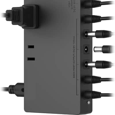 Guitar Pedal Power Supply 7 DC Output for 9V Effect Pedal Board with 2 AC Outlets for Charging Speaker, Musical Instruments image 1
