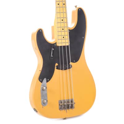 Nash PB-52 Butterscotch Blonde Light Relic LEFTY w/Lollar Pickups & 1-Ply Black Pickguard (Serial #NG5367) image 2