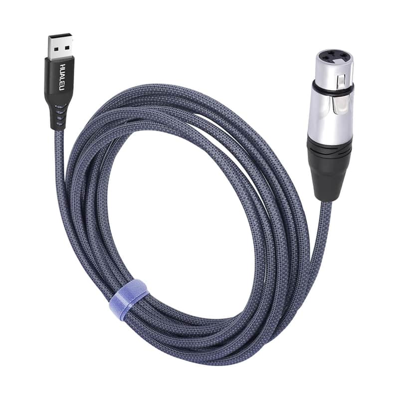 Xlr Female To Usb Mic Link Converter Cable,Xlr Female To Usb Microphone Cable,Microphone To Computer Recording Line-10Ft image 1