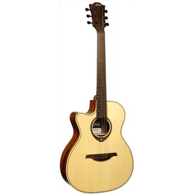 Lag TL88ACE Tramontane 88 Auditorium Cutaway Solid Spruce Top Khaya Neck 6-String Acoustic-Electric Guitar For Left Hand Player image 4