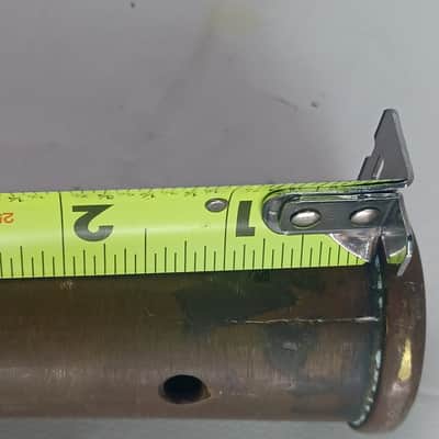 Musser M665B Brass Tube F 37 1/8"x1.5"Symphonic Chime Tubular Bell Cracked-Parts image 10