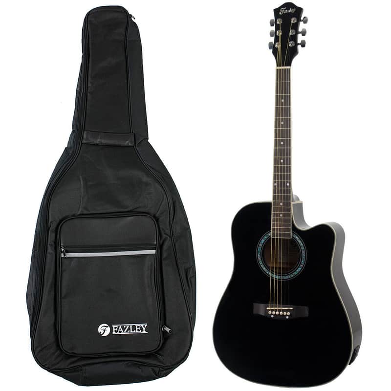 Fazley FE118CBK Electro-Acoustic Steel-String Guitar + Gig Bag image 1