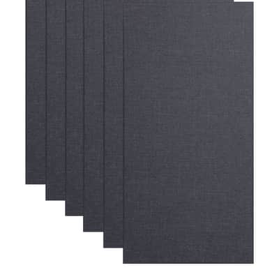 Primacoustic Broadway 2" Broadband Absorber Acoustic Wall Panel 6-pack - Black w/ Square Edge image 1