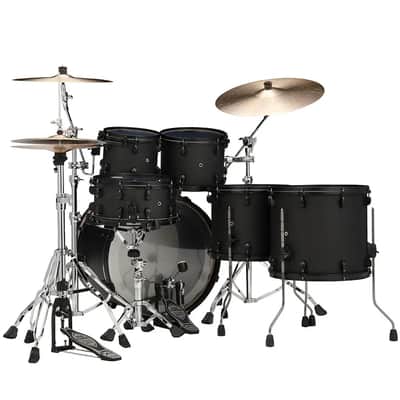 Tama Starclassic Performer 5pc Drum Set Flat Black image 4