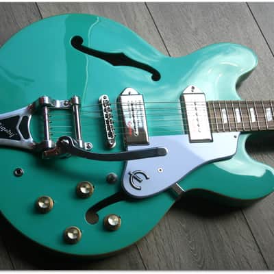 Epiphone  "Casino Bigsby Limited Turquoise" NO GIGBAG/NO HARDCASE image 4