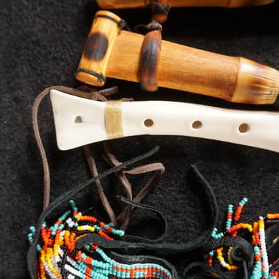 Native American Bone Flute & Extras image 2