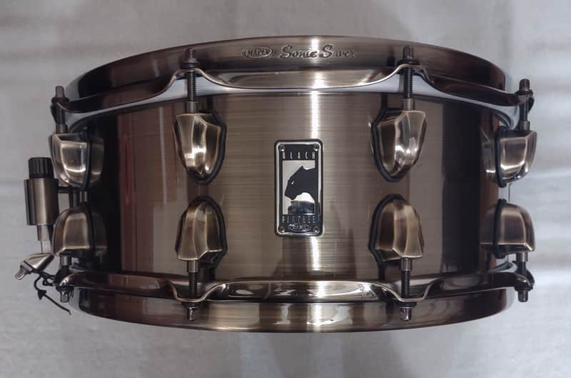 Mapex Black Panther Brass Cat 14x5.5" Brass Snare Drum with Brass Hardware - Antique Brass image 1