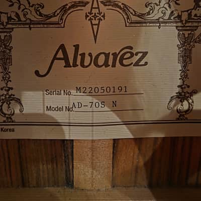 Alvarez AD70S Dreadnought Natural image 6