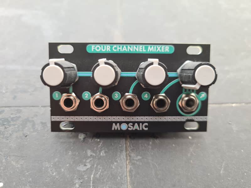 Mosaic Four Channel Mixer 1U (intellijel format / eurorack) image 1