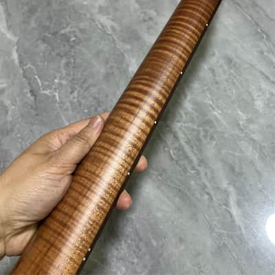 AAAA 22fret Roasted Flame Maple Electric guitar neck part rosewood locking nut image 6