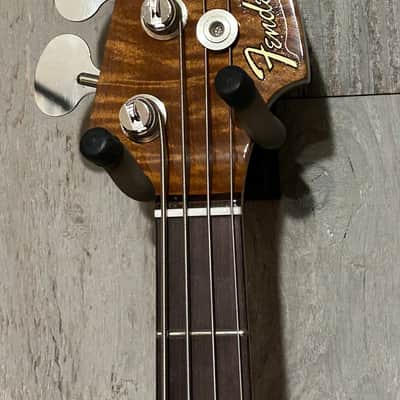 New Fender Custom Shop Artisan Maple Burl Jazz Bass, Rosewood Fingerboard, Aged Natural, Comes With Pro Setup and Ships Fast! image 7
