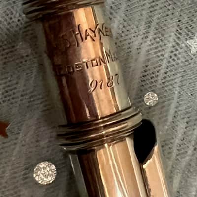 WILLIAM S. HAYNES Db PICCOLO 1923 - STERLING SILVER image 3