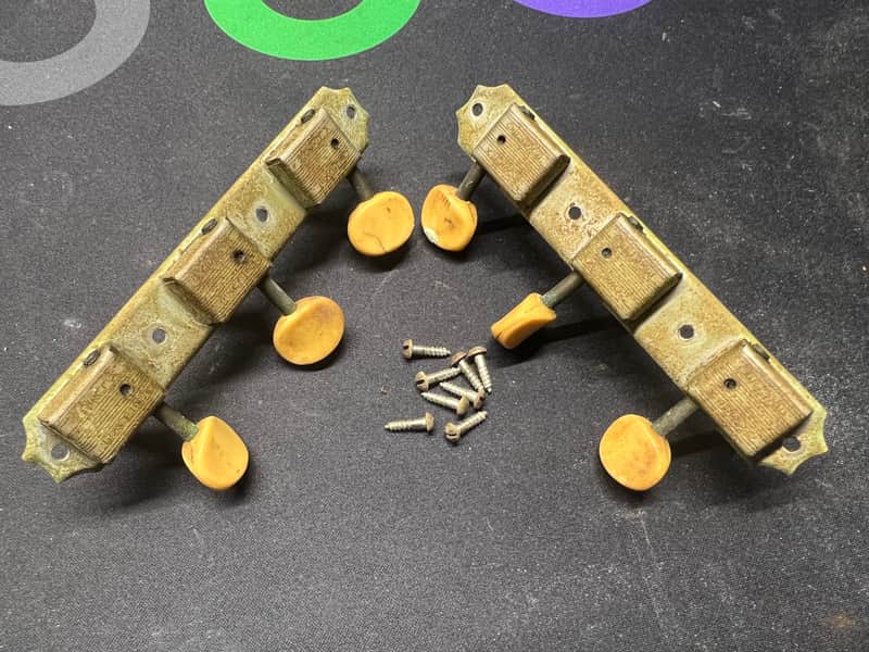 1960's Kluson Deluxe Double Line Strip Tuners - Nickel image 1