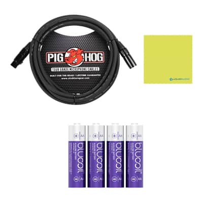 Mint Liquid Audio Sennheiser XSW 2-865-A Wireless Handheld Microphone System Bundle w/Pig Hog PHM10 8mm Mic Cable, 4-Pack Blucoil AA Batteries Polishing Cloth image 2