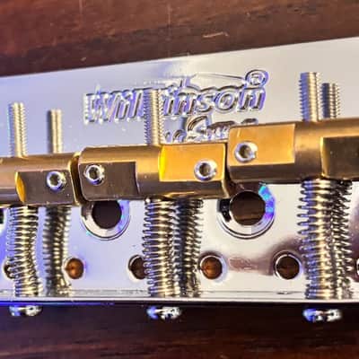 Wilkinson WTBS Chrome Short Telecaster bridge with compensated saddles image 3