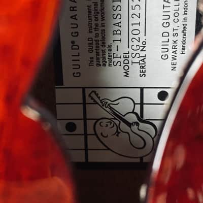 Guild Starfire I Bass Left-Handed Semi-Hollowbody Cherry Red Newark Street Collection (new) image 6