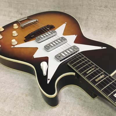 Airline 7209 Harmony Stratotone Roy Smeck 3 Dearmond Pickup 1960 Vintage Sunburst image 8