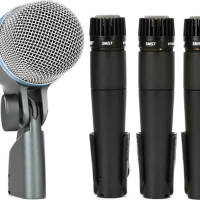 Shure DMK57-52 4-Piece Drum Microphone Pack image 1