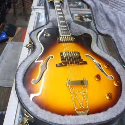 Epiphone Joe Pass Emperor II VS w/Case( Considered 2nd ) : Frets Leveled , Crowned & Dressed 2007 - Vintage Sunburst image 2