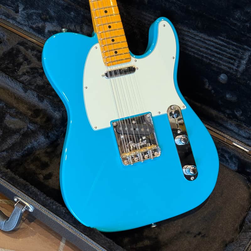 2025 Fender American Pro II Telecaster - Miami Blue with Case image 1