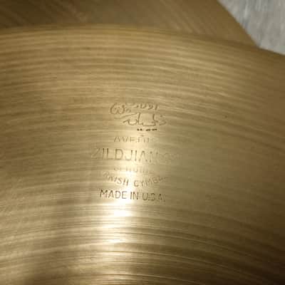 Zildjian 14" A. Zildjian '60s Stamp Hi-Hat Cymbals (Pair) 1960s - Traditional image 4
