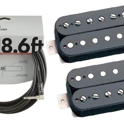 Seymour Duncan Slash APH-2s Alnico II Pro Black Humbucker Pickup Set ( FREE FENDER 18FT CABLE ) image 1